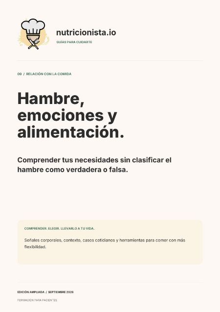 Hambre real o emocional