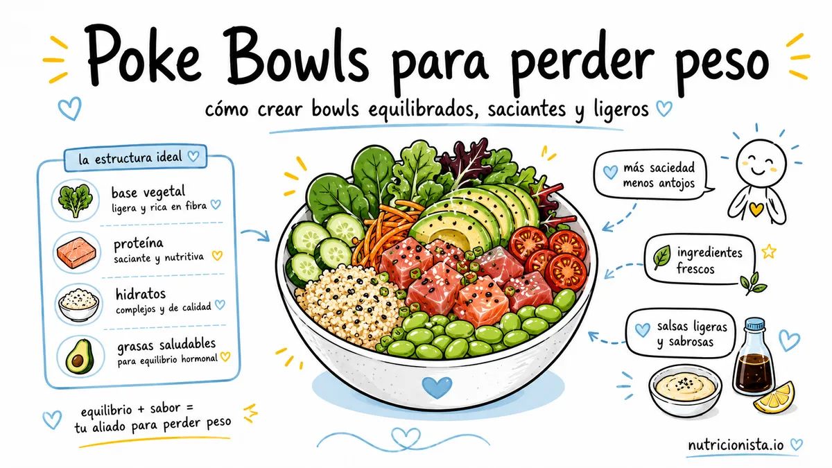 Poke Bowls para perder peso