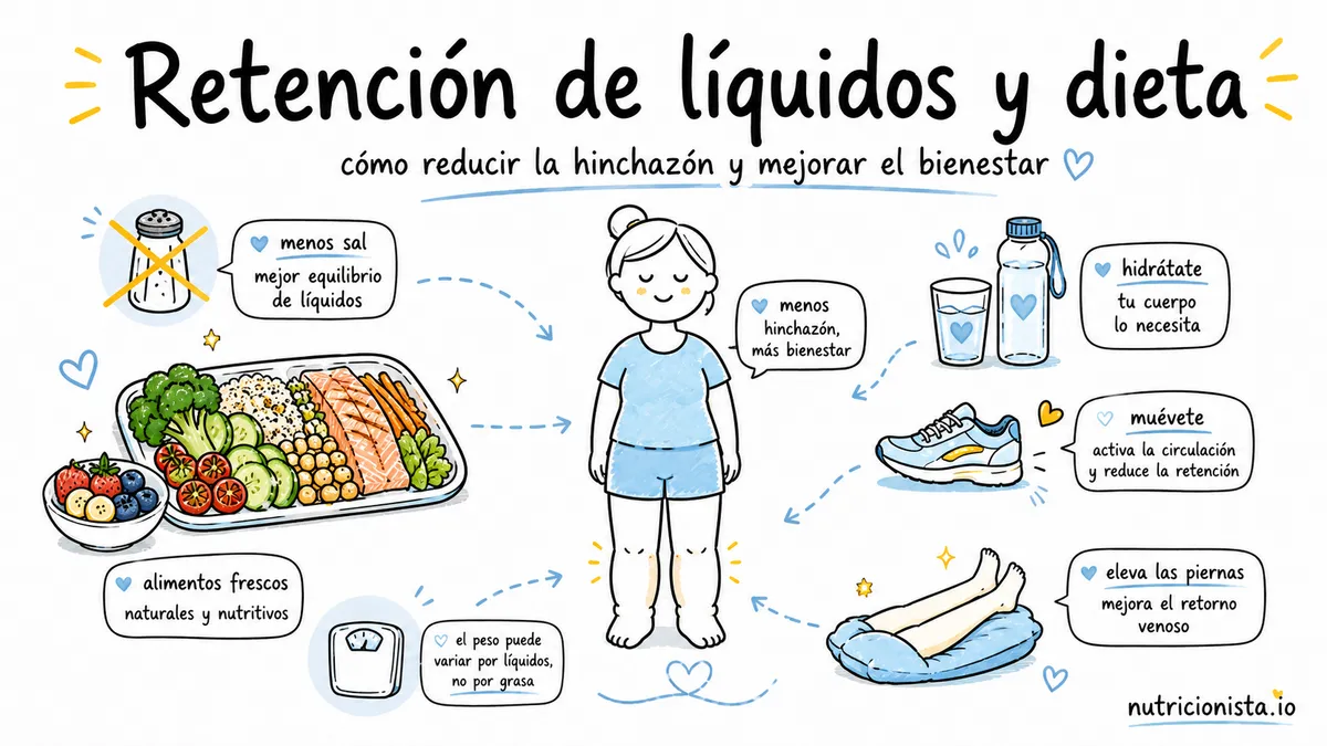 Retención de líquidos y dieta