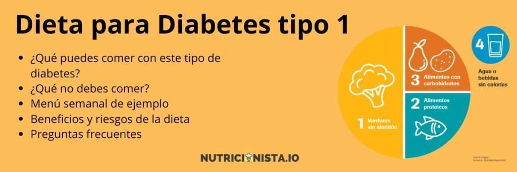dieta para diabetes tipo 1