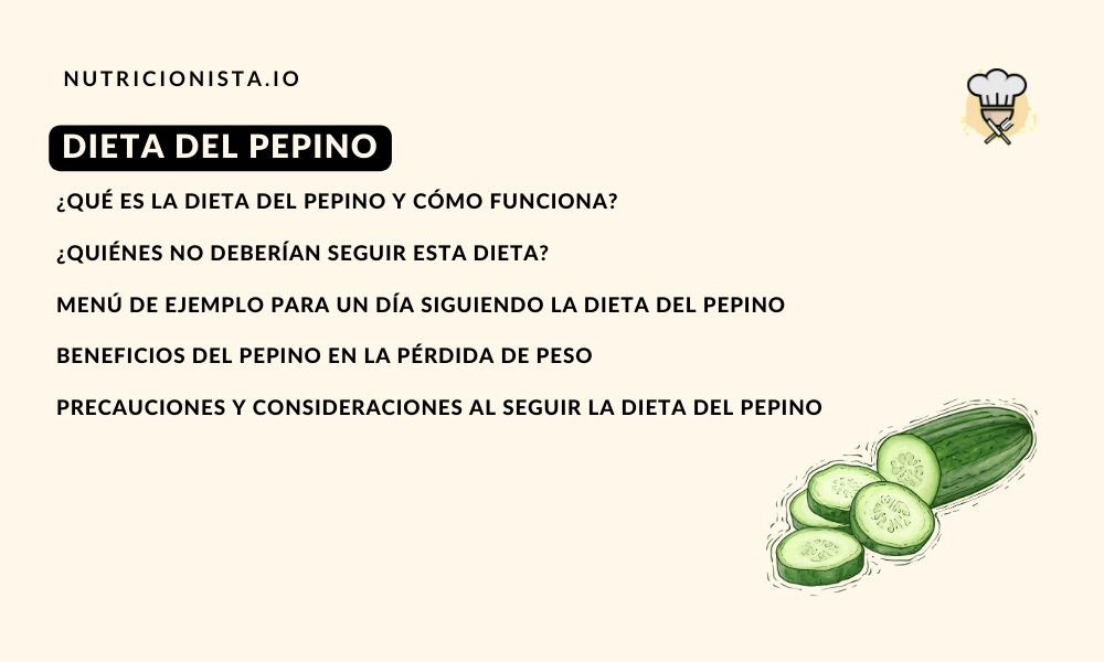 Dieta del pepino