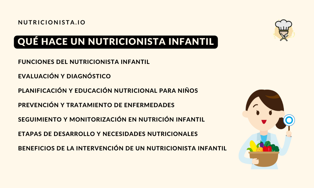 ¿Qué hace un nutricionista infantil?