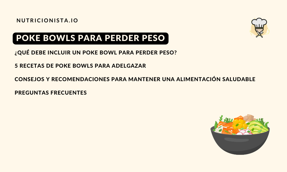 Poke Bowls para perder peso