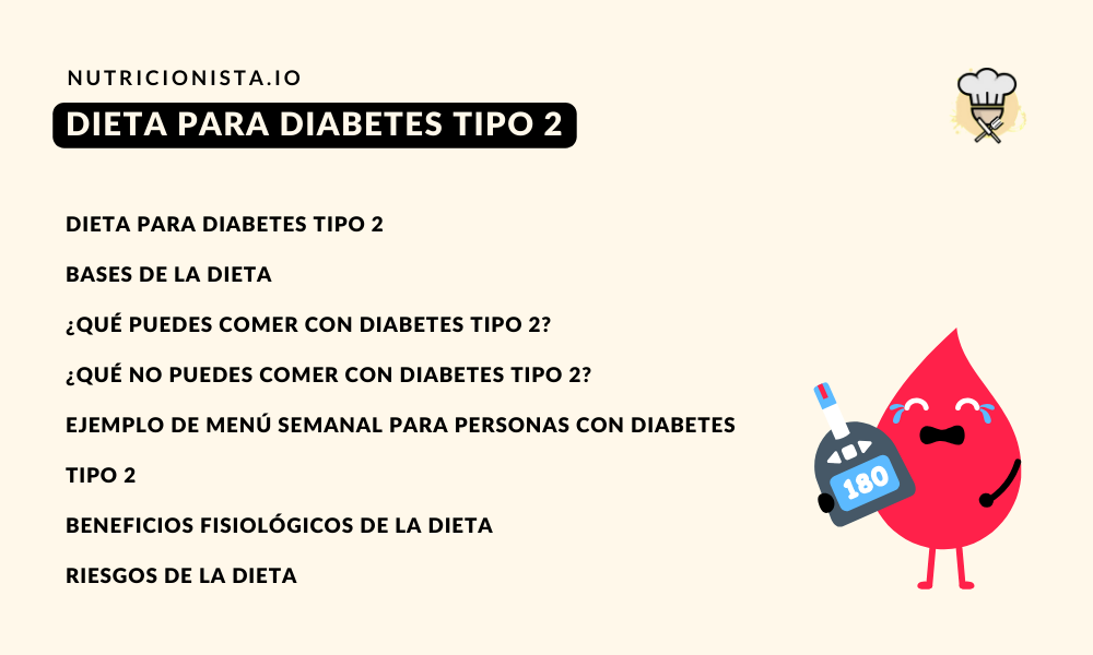 DIETA PARA DIABETES TIPO 2
