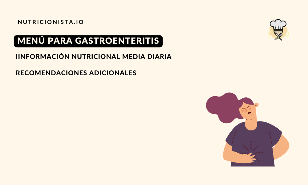 Menú para gastroenteritis