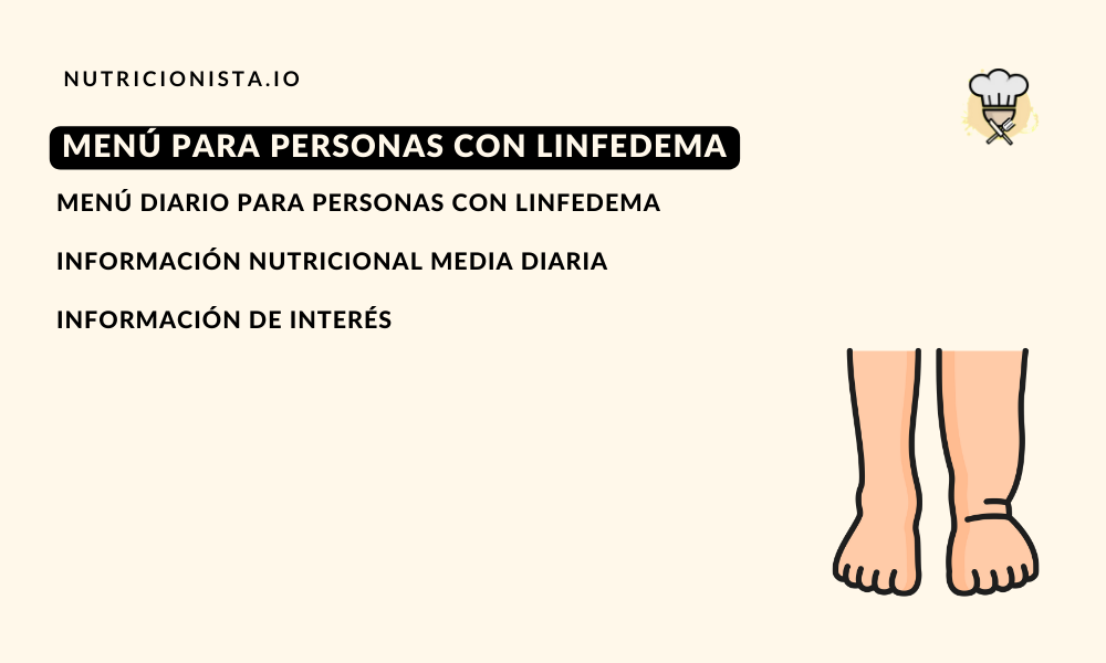 Menú para personas con linfedema