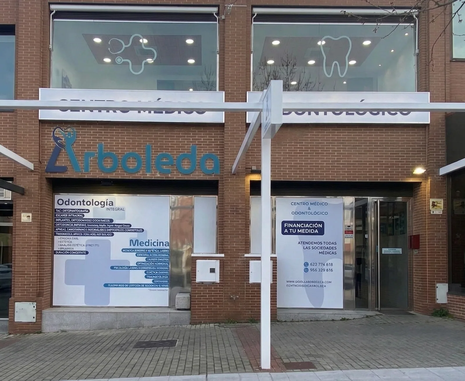 Fachada del Centro Médico Arboleda en Boadilla del Monte - Consulta de nutrición